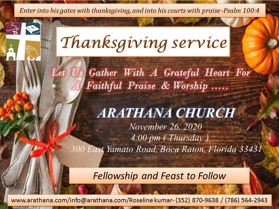 Thanks Giving Service - 2020